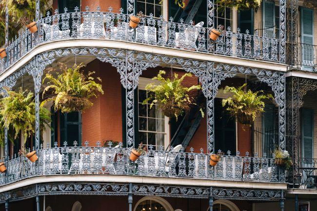 Balcons dans le quartier français de la Nouvelle-Orléans